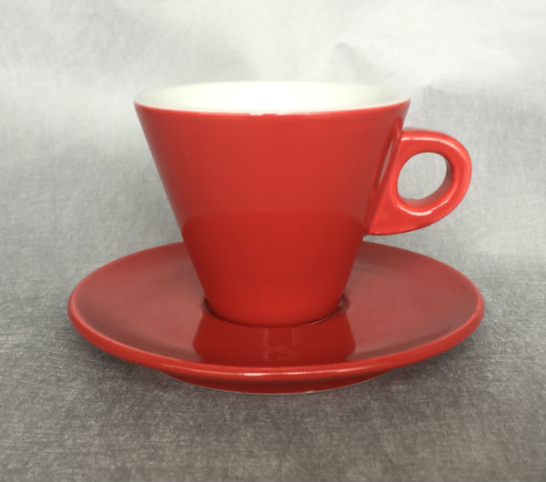 "LEONE" Cappuccino cups - red